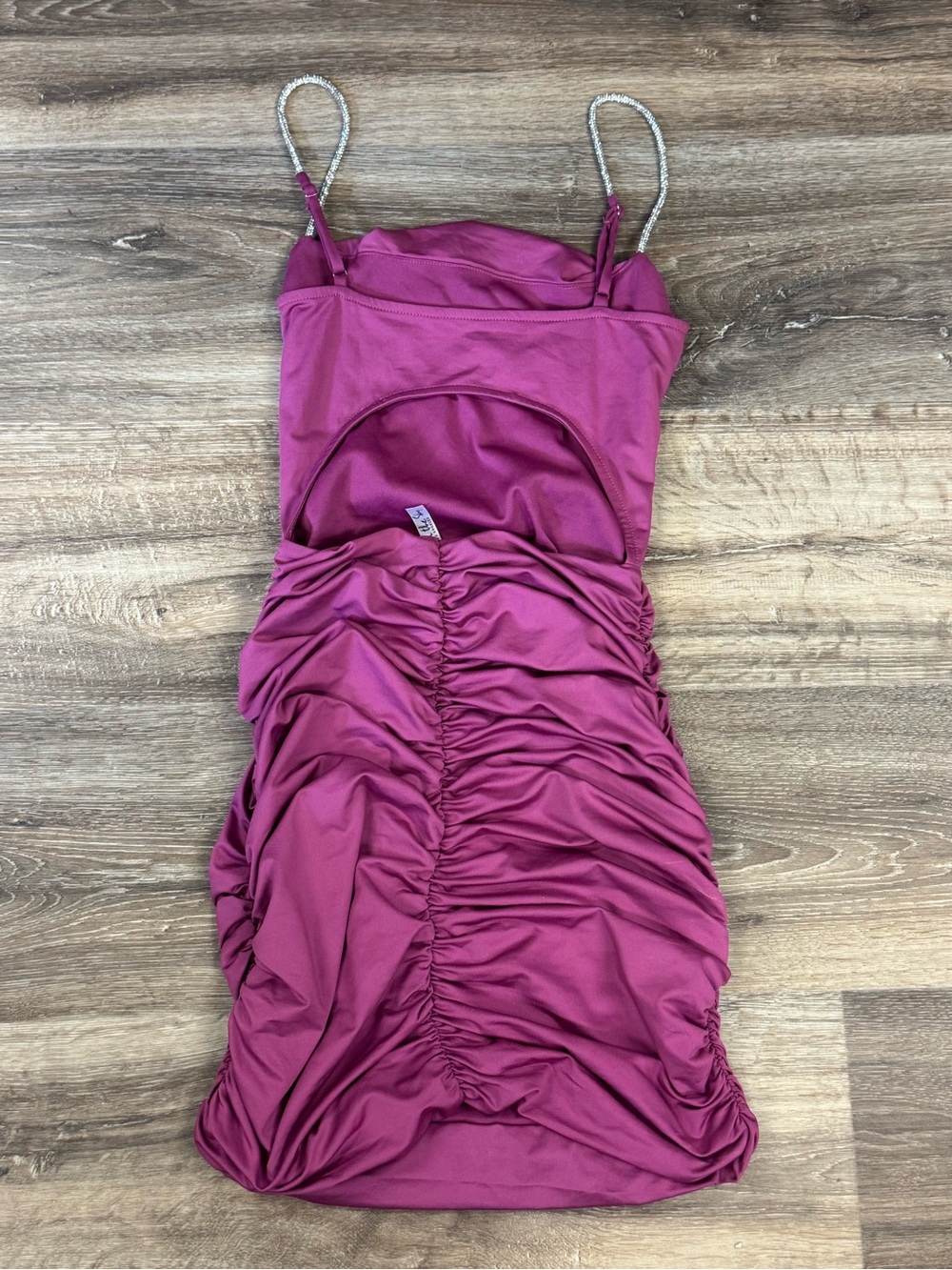Lucy In The Sky Rhinestone Bodycon Dress in Mauve Women’s Medium - Picture 7 of 7